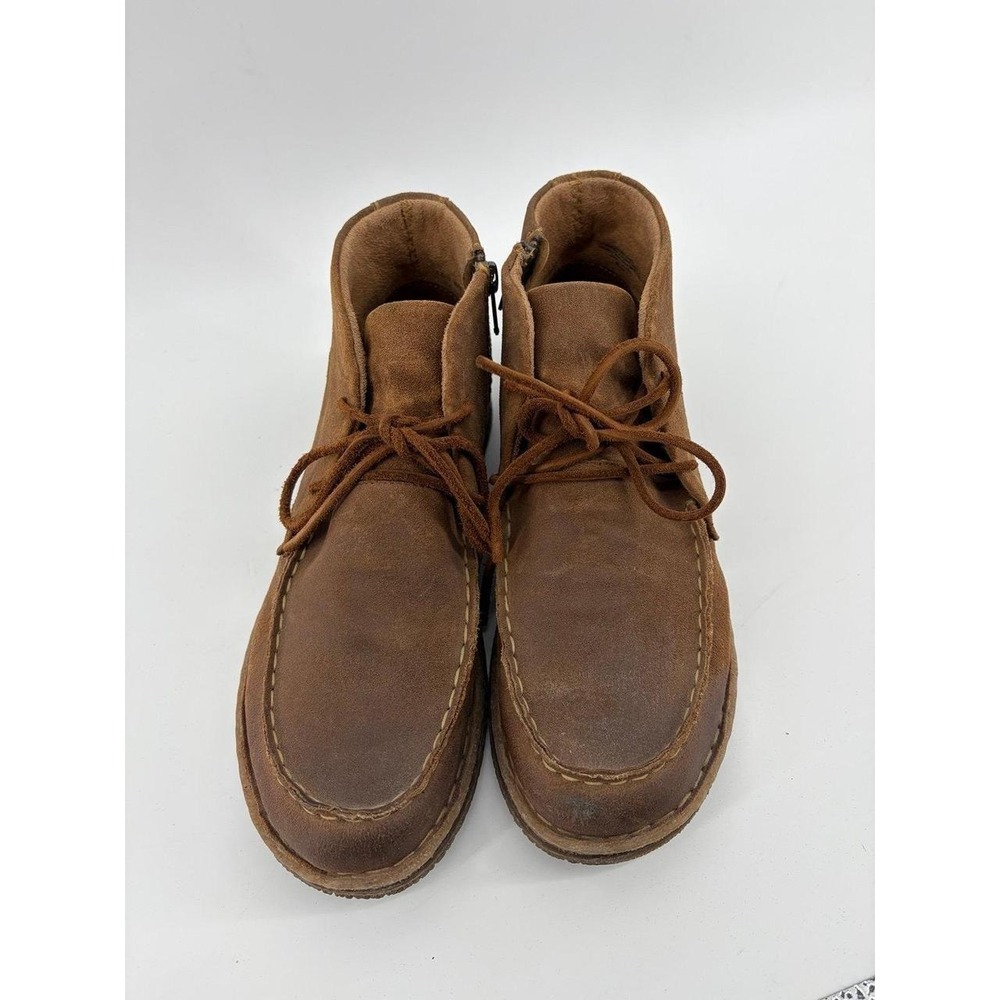 Born Analia Distressed Suede Ankle Boot, Mac-Toe, Chukka-Style Boot, Women's 8.5